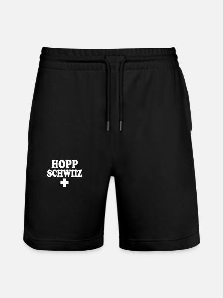 Hopp schwiiz - Stanley/Stella Trainer Unisex Organic Jogging Shorts - black