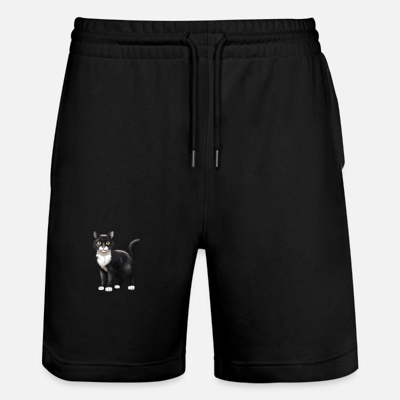 Animal chat - Short de jogging bio TRAINER Stanley/Stella unisexe - noir