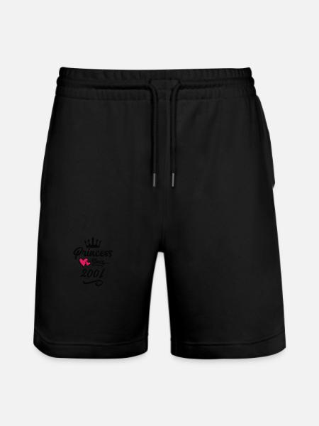 2001 Princess Birthday - Stanley/Stella Trainer Unisex Organic Jogging Shorts - black