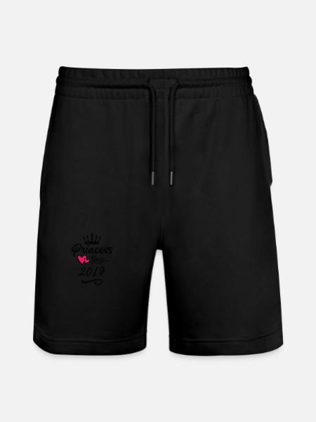 2019 Princess Birthday - Stanley/Stella Trainer Unisex Organic Jogging Shorts - black