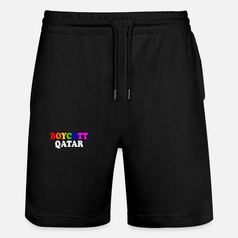 Boycott qatar - Short de jogging bio TRAINER Stanley/Stella unisexe - noir