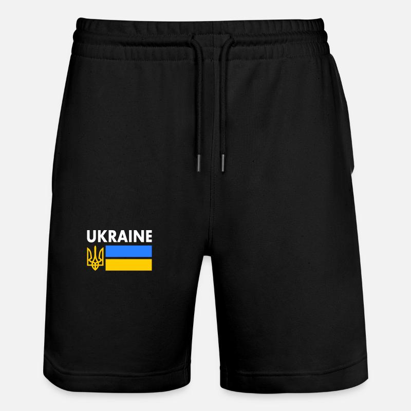 Ukraine - Short de jogging bio TRAINER Stanley/Stella unisexe - noir