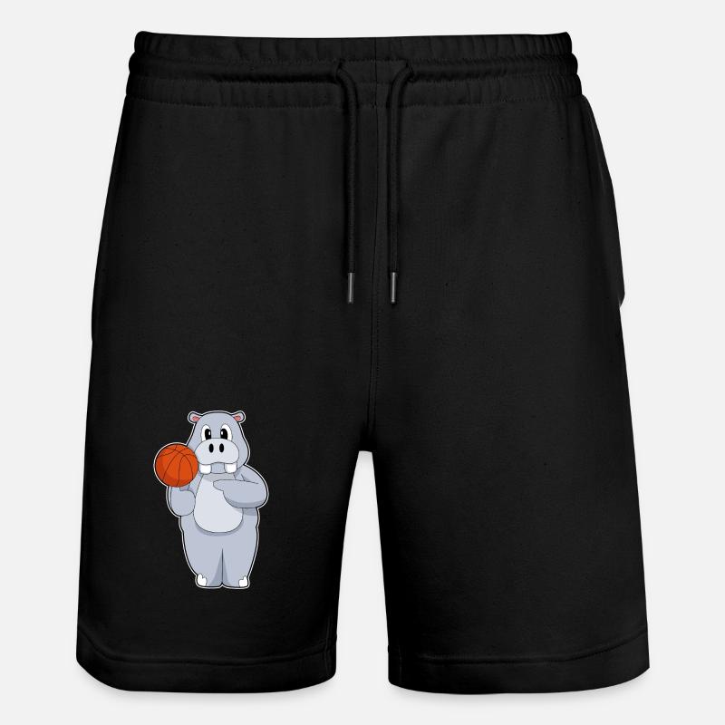 Hippo Basketteur Basketteur - Short de jogging bio TRAINER Stanley/Stella unisexe - noir