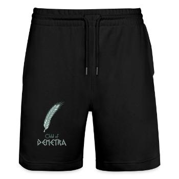 Child of Demetra – Percy Jackson inspired design - Stanley/Stella Trainer Unisex Organic Jogging Shorts - black - Front - Nik (191cm) & Marisol (170cm)