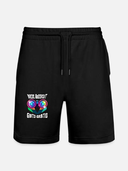 This view is free ! - Stanley/Stella Trainer Unisex Organic Jogging Shorts - black