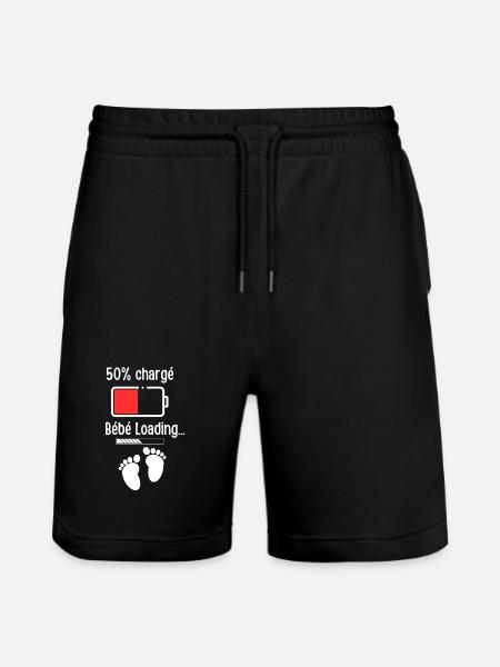 Baby-Ladeakku 50% - Stanley/Stella Unisex Bio Joggingshorts Trainer  - Schwarz