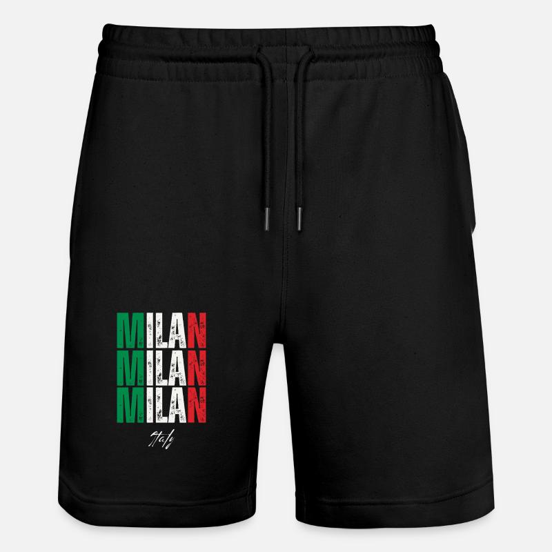Milan, Italie, souvenir de Milan - Short de jogging bio TRAINER Stanley/Stella unisexe - noir