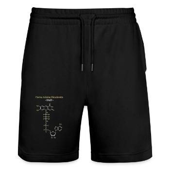 ADF Flavin-Adenin-Cofaktor - Stanley/Stella Unisex Bio Joggingshorts Trainer  - Schwarz - Vorne - Nik (191cm) & Marisol (170cm)