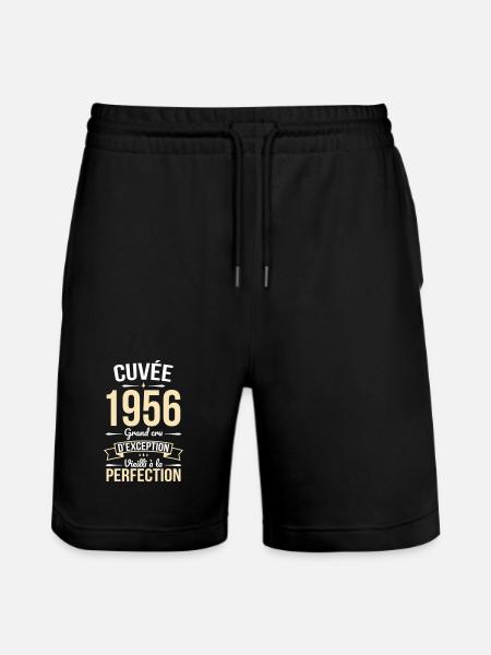 1956 – Perfekt gereift - Stanley/Stella Unisex Bio Joggingshorts Trainer - Schwarz