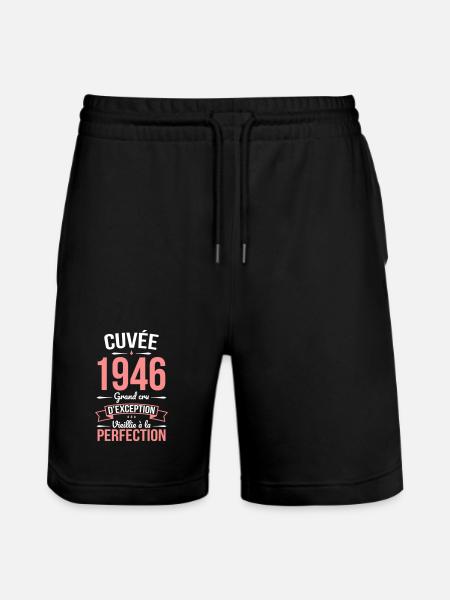 1946 Cuvée – Perfekt gereift - Stanley/Stella Unisex Bio Joggingshorts Trainer  - Schwarz