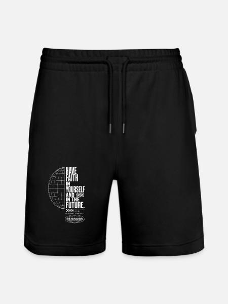 Believe in yourself and the future - Stanley/Stella Trainer Unisex Organic Jogging Shorts - black