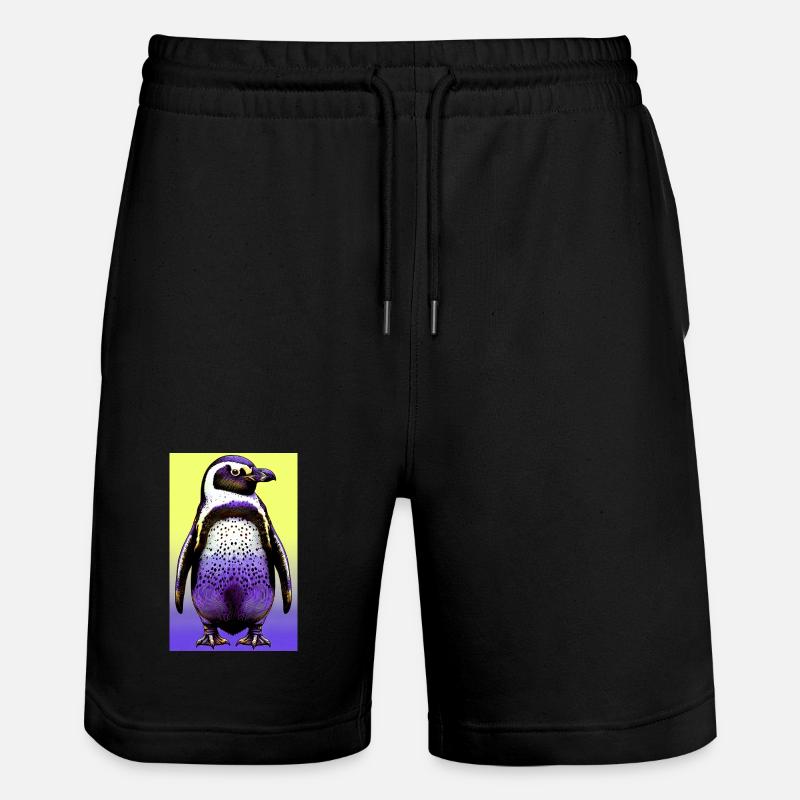 Pinguin - Stanley/Stella Unisex Bio Joggingshorts Trainer  - Schwarz