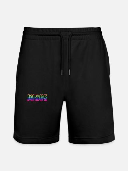 Jorge RS Rainbow - Stanley/Stella Trainer Unisex Organic Jogging Shorts - black