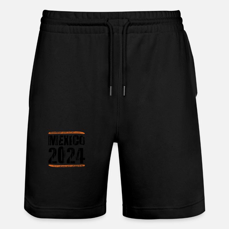 Mexiko 2024 Spruch - Stanley/Stella Unisex Bio Joggingshorts Trainer  - Schwarz