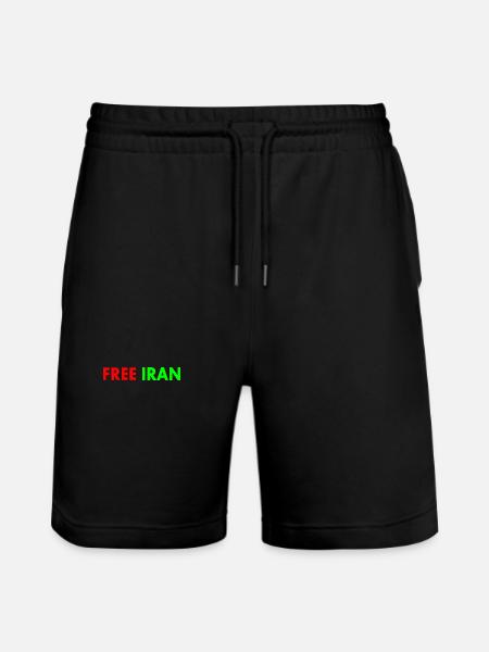 Free iran - Stanley/Stella Trainer Unisex Organic Jogging Shorts - black