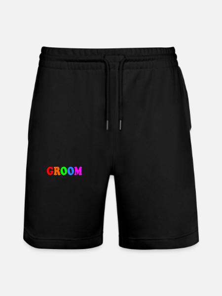Groom - Stanley/Stella Trainer Unisex Organic Jogging Shorts - black