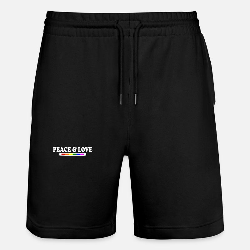 Peace and love - Short de jogging bio TRAINER Stanley/Stella unisexe - noir