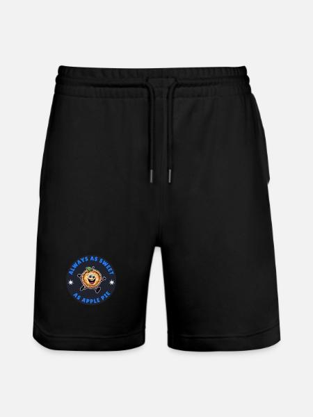 sweetly like apple pie - Stanley/Stella Trainer Unisex Organic Jogging Shorts - black