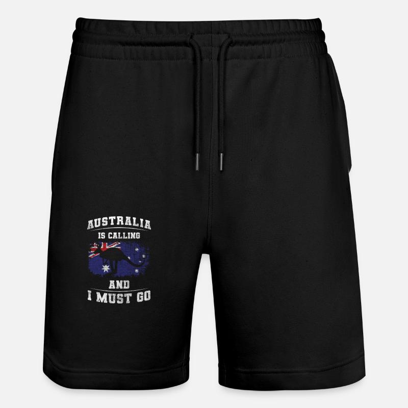 Voyage dans l’Outback Animal Kookaburra - Short de jogging bio TRAINER Stanley/Stella unisexe - noir