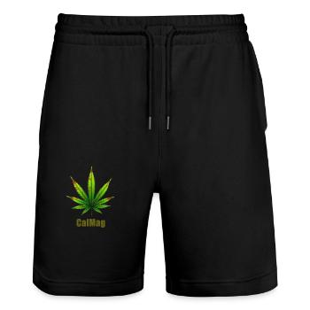 CalMag - Stanley/Stella Unisex Bio Joggingshorts Trainer  - Schwarz - Vorne - Nik (191cm) & Marisol (170cm)