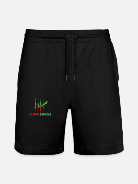 Aktienliebe - Stanley/Stella Unisex Bio Joggingshorts Trainer  - Schwarz