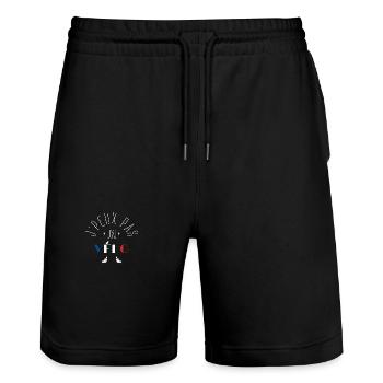 J Peux Pas J Ai Vélo - Short de jogging bio TRAINER Stanley/Stella unisexe - noir - Devant - Nik (191cm) & Marisol (170cm)