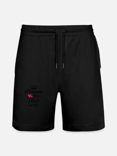 1965 Princess Birthday - Stanley/Stella Trainer Unisex Organic Jogging Shorts - black