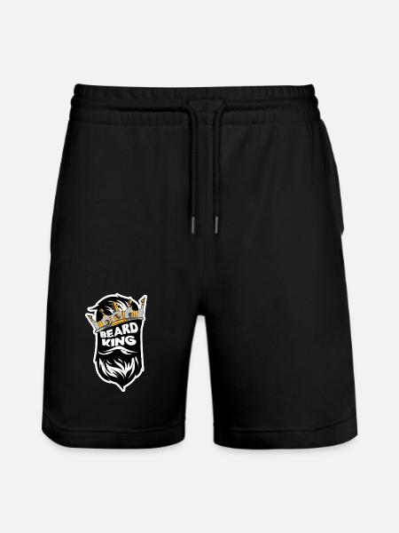 Bart Männlichkeit Statement Bartfrisur Bartträger - Stanley/Stella Unisex Bio Joggingshorts Trainer  - Schwarz