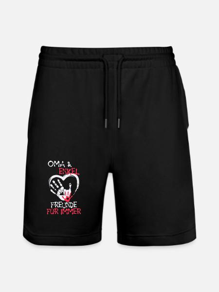 Lieblingsoma Oma Großmutter Statement Ruhestan - Stanley/Stella Unisex Bio Joggingshorts Trainer  - Schwarz