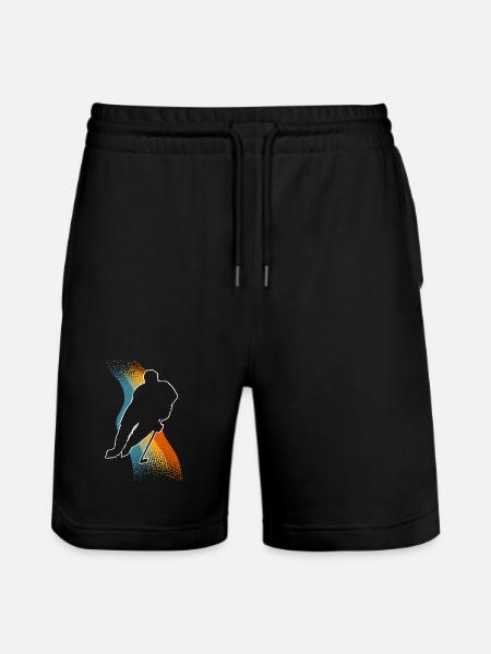 Eishockey - Stanley/Stella Trainer Unisex Organic Jogging Shorts - black