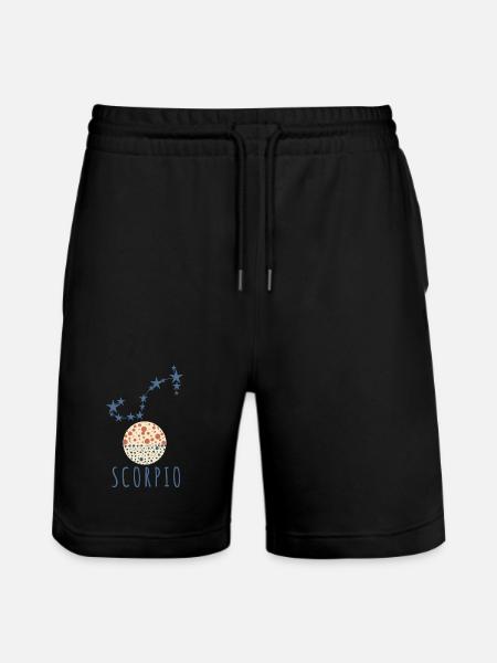 Das Sternbild Skorpion - Stanley/Stella Unisex Bio Joggingshorts Trainer - Schwarz