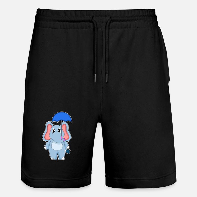 Parapluie d’éléphant - Short de jogging bio TRAINER Stanley/Stella unisexe - noir