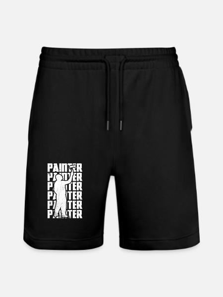 Master painter - Stanley/Stella Trainer Unisex Organic Jogging Shorts - black