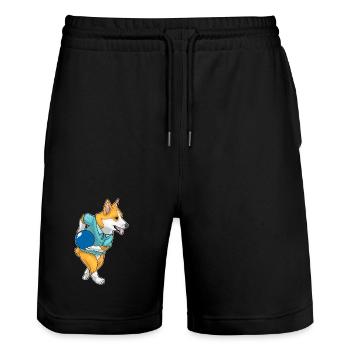 Corgi Bowling Boule de bowling - Short de jogging bio TRAINER Stanley/Stella unisexe - noir - Devant - Nik (191cm) & Marisol (170cm)