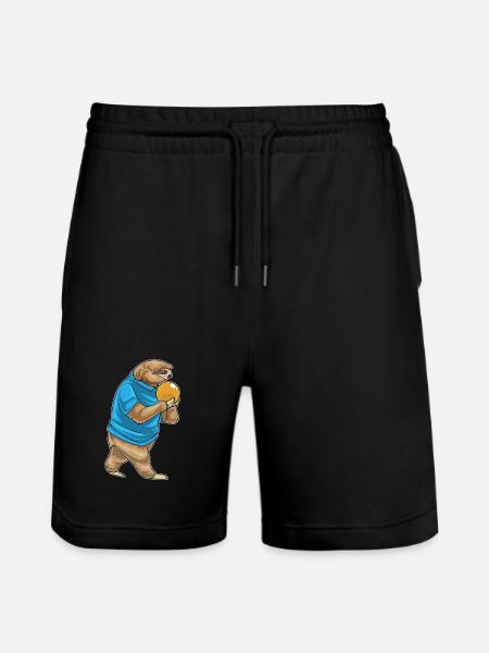 Sloth Bowling Bowling Ball - Stanley/Stella Trainer Unisex Organic Jogging Shorts - black