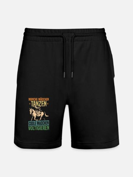 fille cool voltige équitation - Short de jogging bio TRAINER Stanley/Stella unisexe - noir