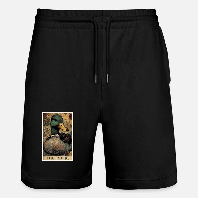 Ducks Duck - Stanley/Stella Trainer Unisex Organic Jogging Shorts - black