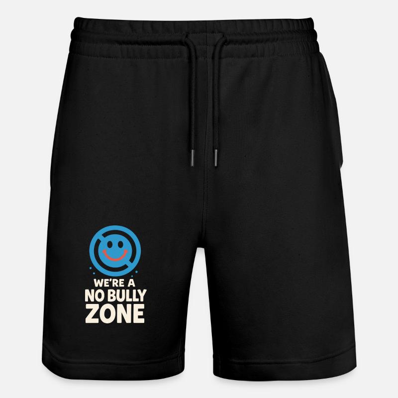 Anti-mobbing-freundlichkeit, Stehen Sie - Stanley/Stella Unisex Bio Joggingshorts Trainer  - Schwarz