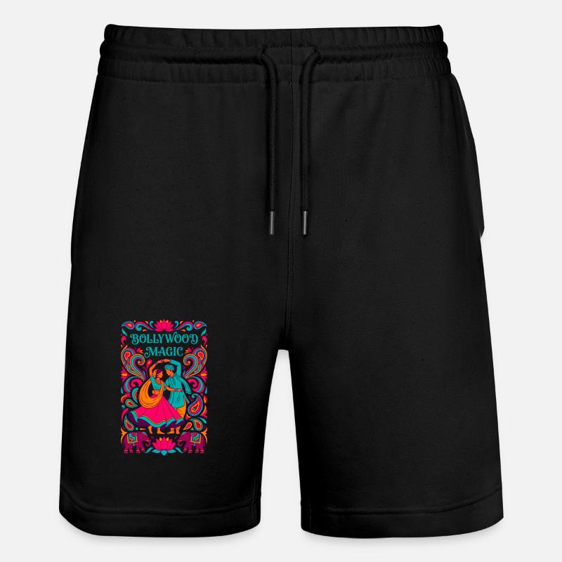 Bollywood Magic - Danse indienne ornée - Short de jogging bio TRAINER Stanley/Stella unisexe - noir