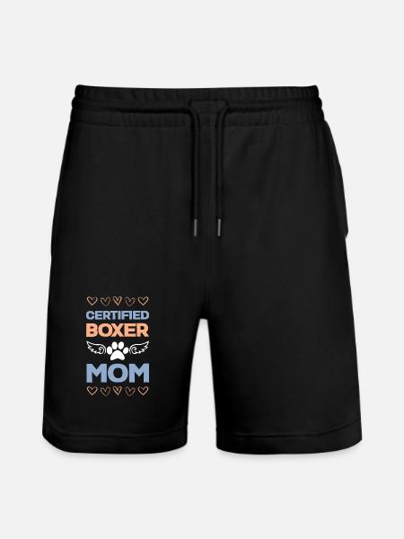 Certified Boxer Mom - Stanley/Stella Trainer Unisex Organic Jogging Shorts - black