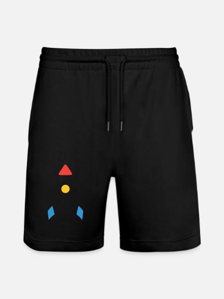 Vaisseau spatial fusée abstrait - Short de jogging bio TRAINER Stanley/Stella unisexe - noir