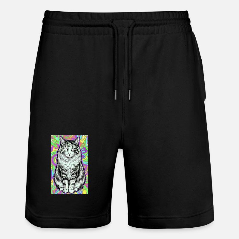 chat - Short de jogging bio TRAINER Stanley/Stella unisexe - noir