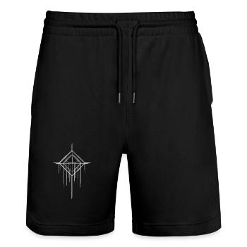 Ascendant Sigil - Stanley/Stella Unisex Bio Joggingshorts Trainer  - Schwarz - Vorne - Nik (191cm) & Marisol (170cm)