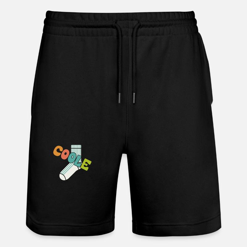 Chaussette cool - design motivant amusant - Short de jogging bio TRAINER Stanley/Stella unisexe - noir