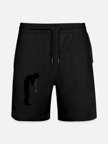 Howling drops of depression - Stanley/Stella Trainer Unisex Organic Jogging Shorts - black