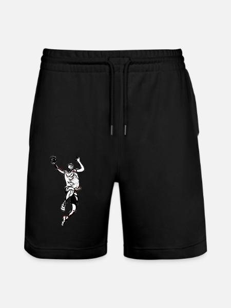 Ballsport - Stanley/Stella Unisex Bio Joggingshorts Trainer  - Schwarz