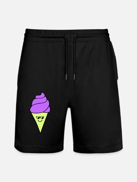 Icecream - Stanley/Stella Trainer Unisex Organic Jogging Shorts - black