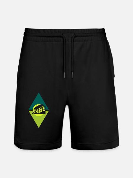 Carnival Funfair Ferris Wheel - Stanley/Stella Trainer Unisex Organic Jogging Shorts - black