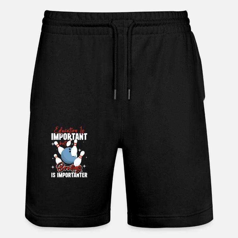 Bowler Bowlingbahn - Stanley/Stella Unisex Bio Joggingshorts Trainer  - Schwarz