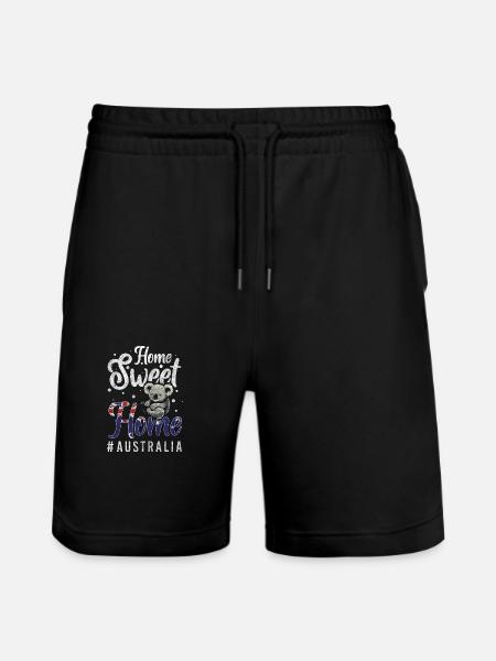 Down Under Travel Flag Exotic - Stanley/Stella Trainer Unisex Organic Jogging Shorts - black